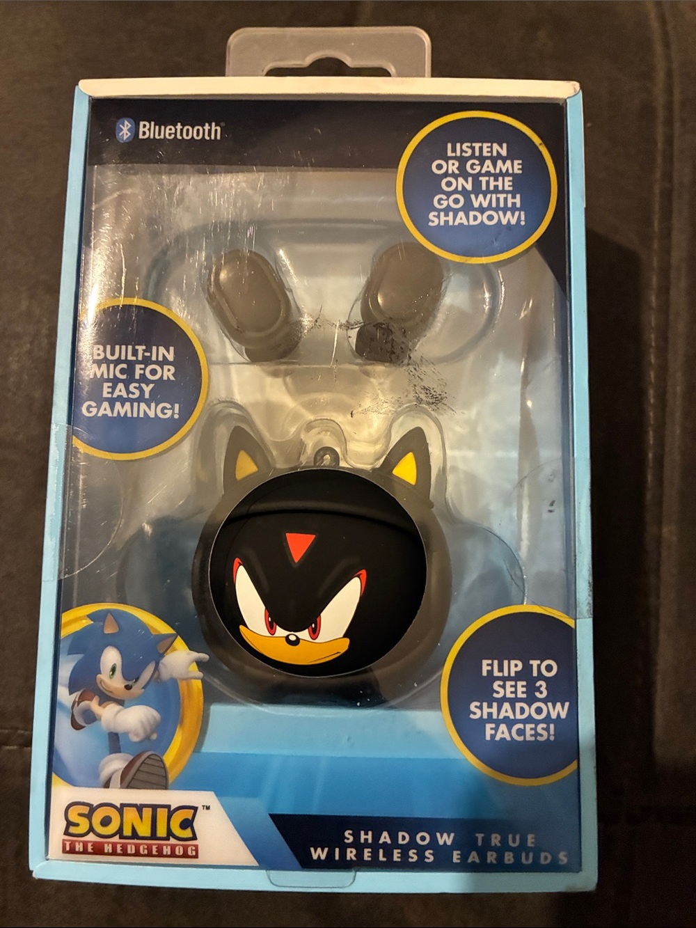 Sonic the Hedgehog Shadow True Wireless Earbuds - Black